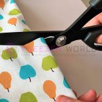 Japanese Sewing Scissors for Fabric Cutting 10.5 Inch, Black Scissors