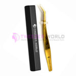 Amazon Best Selling VETUS Gold Plated Professional Eyelash Tweezers