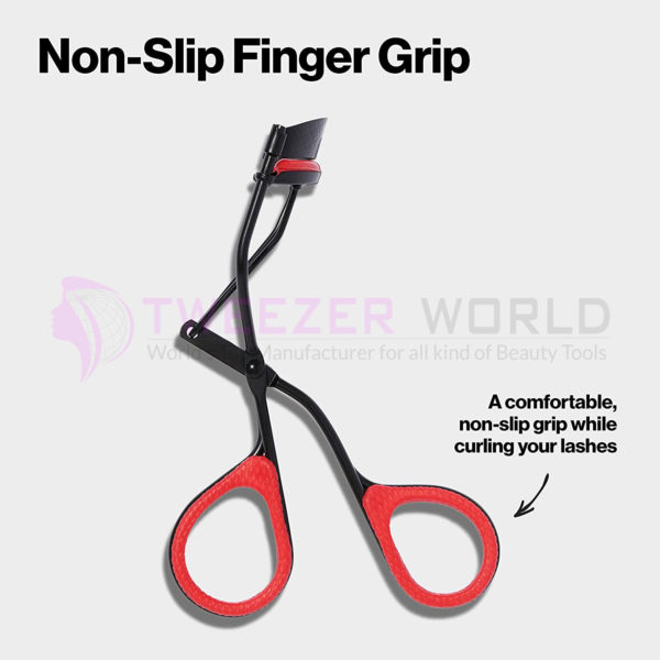 Non-Slip Finger Grip Extra Curl Good Eyelash Curler