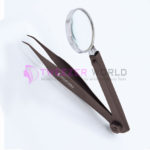 Brown Color Magnifying Glass Best Magnifying Tweezers