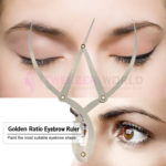 Golden Ratio Eyebrow Mapping Stainless Steel Eyebrow Ruler with Case