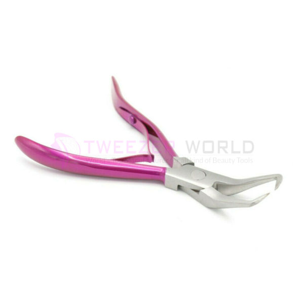Professional Nude Pink Micro Rings Beads Link Removal Hair Pliers Tools