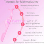 False Eyelash Applicator Pink Lash Extension Tool