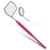 High Quality Pink Hollow Handle Extension Lash Mirror