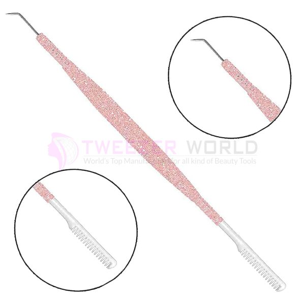 Pink Shine Lashes Separator Perm Extension Eyelash Lift Tool