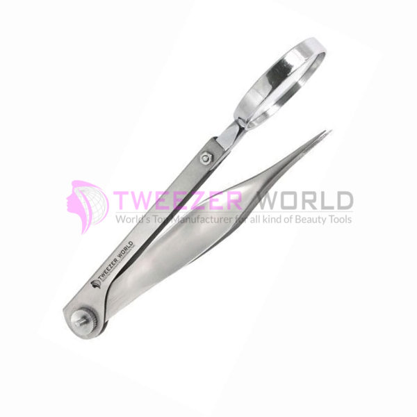 Wholesale Hot Seller Sharpe Pointed Tweezers with Magnifying Glass