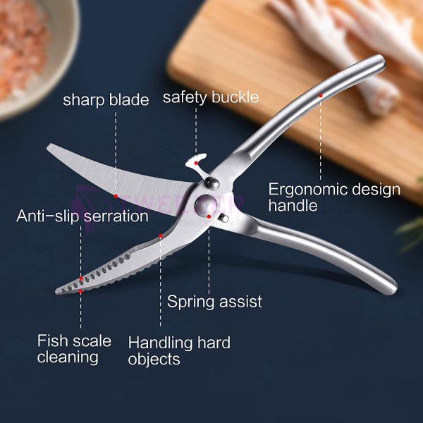 Best Price Kitchen Shears, Multi Purpose Stainless Steel Kitchen Scissors