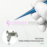 2pcs Titanium Steel Titanium Alloy Tweezers Microscope Tweezers Set