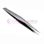 Premium Quality Titanium Steel Silver Eyelash Extension Tweezers