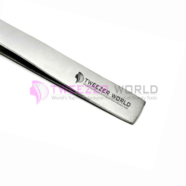 Premium Quality Titanium Steel Silver Eyelash Extension Tweezers