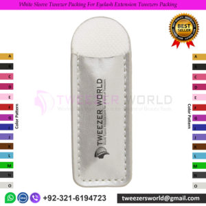 Best White Sleeve Tweezer Packing For Eyelash Eyebrow Tweezers