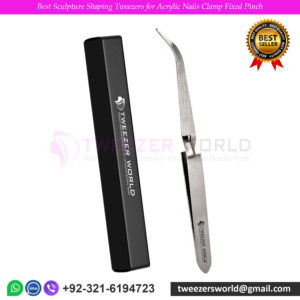 Best Sculpture Shaping Tweezers for Acrylic Nails Clamp Fixed Pinch