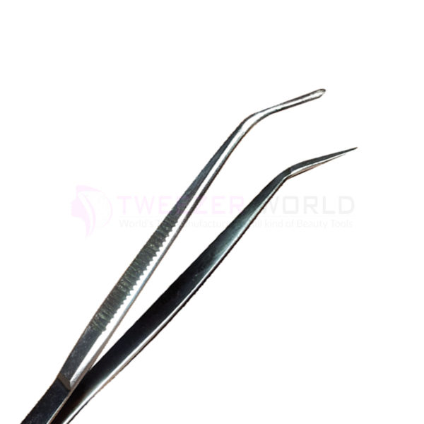 Nail Tweezer, Acrylic Pinching Tool Tweezers C-Curve Nail Pinching Tool